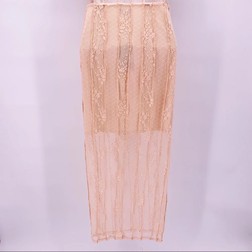 NEW NBD Libra Midi Dress in Nude Pink Sz XS - Picture 10 of 12